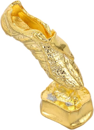 Voetbaltrofee ornament - Mini trofee - Voetbal decoratie - Legering ontwerp - 5 x 2 x 2 cm - Goud