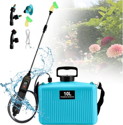 Solidchoice - Elektrische Tuinspuiter 10L met USB Oplaadbare Handgreep