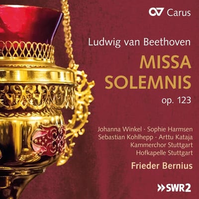 Johanna Winkel, Sophie Harmsen, Sebastian Kohlhepp, Arttu Kataja, Kammerchor Stuttgart, Hofkapelle Stuttgart, Frieder Bernius - Beethoven: Missa Solemnis (Op. 123) (CD)