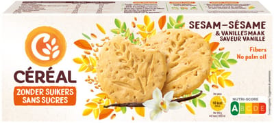 Céréal Sesamkoekjes Vanillesmaak - 6 x 132 gr- Voordeelverpakking