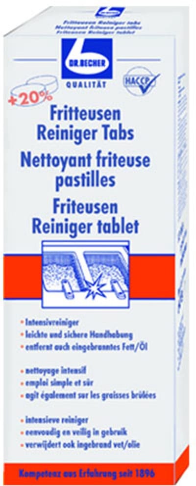 Dr. Becher Friteusen reiniger tabs - Pak 12 stuks