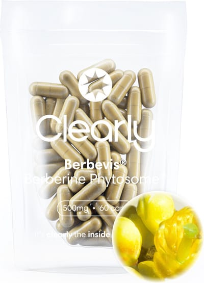 Clearly Berberine - Berbevis® 500mg Capsules (60) - Hoge opneembaarheid - Superfood