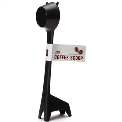 Cartoon Giraffe Vorm Koffie Scoops Leuk Ontwerp Zwart Poeder Kwantitatieve Lange Landle Lepel Plastic Koffielepels Keuken Decor zwart