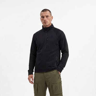 Poederbaas Outdoor Vest Heren - Waffle Jacket - Lichtgewicht & Ademend - Wandelvest & outdoor activiteiten - Zwart - Maat S
