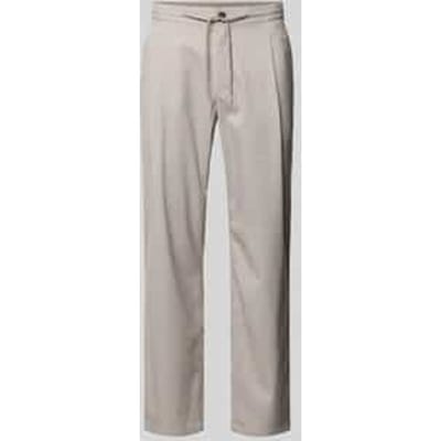 Regular fit stoffen broek met elastische band