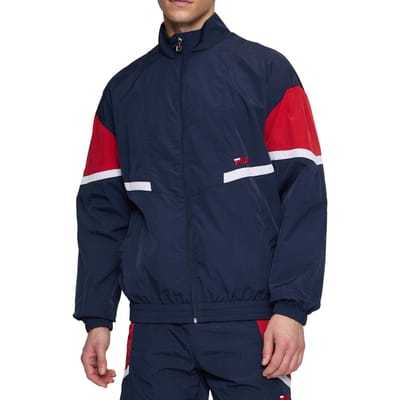 FILA Lochristi Loose Track Jacket Black Iris-true Red Size: L | Light Jackets Outlet | Heren | Zwart