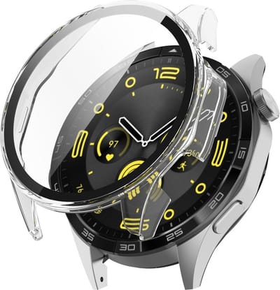 Watch case screenprotector - hoesje - geschikt voor Huawei GT 4 - 46 mm - transparant