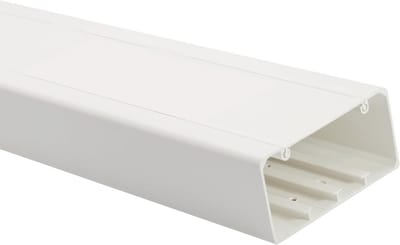 Kabelgoot Klemgoot Wit Zwart Elektrische Schroten 120 x 60 mm