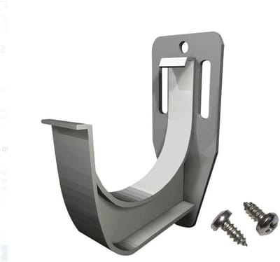 Renoplast® muurdeflector voor dakgootprofiel K40 Grafiet | Rechts + Links | Afwerking van terrassen en balkons | Tegelvloeren op lijmmortel | Hoekprofiel voor waterafvoersystemen