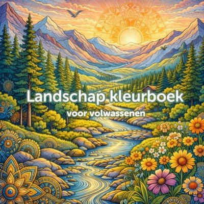 Landschap Kleurboek Voor Volwassenen - Koekoek Kinderboek