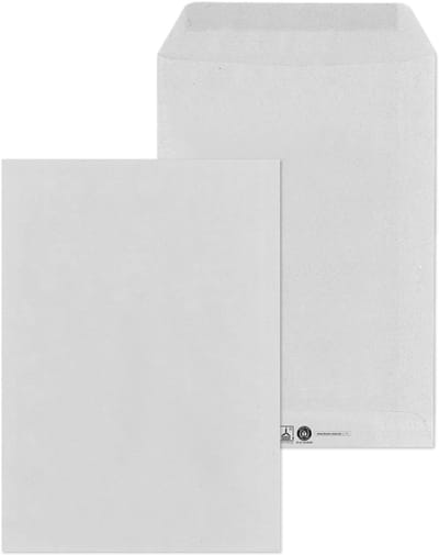 MAILmedia enveloppen C5, 16,2 x 22,9 cm, gegomd, zonder venster, grijs, 500 st.