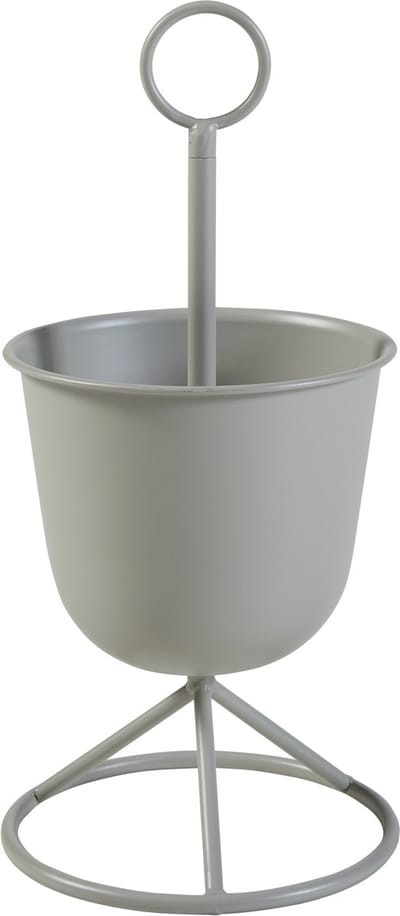 Plantenstandaard Alphen 1 bloempot 48x23 cm lichtgrijs [en.casa]