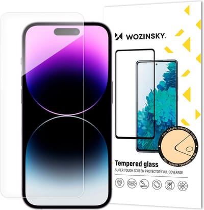 Wozinsky Tempered Glass Serie - Panbeschermer - iPhone 15 Pro - 9H - Krasbestendig