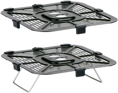 Dubbele Heteluchtfriteuse - Duo Oven - Gezond Koken - XXL Capaciteit 11L - 8 Personen - Zwart