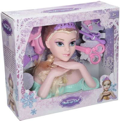 Opmaakpop met accessoires - Speelgoedpop haarstyling set voor kinderen.