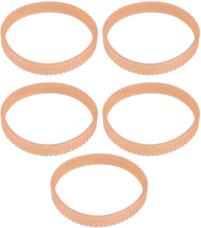 Dailygoods- Schaafmachine Riem Vervanging - 5 Stuks - Aandrijfriem Platenspeler - Rubber - 255 mm Omtrek - 11,5 mm Breedte