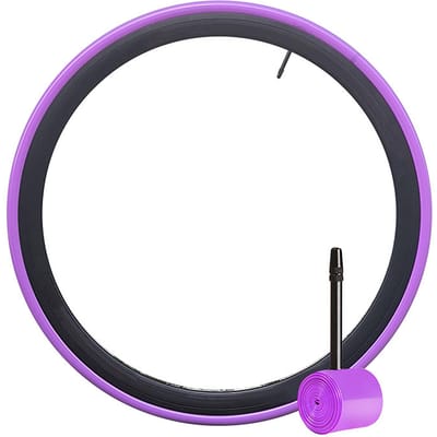 Chambres à air CYDY 700x23-32C en TPU avec chambre à air de vélo ultra-légère et résistante aux crevaisons de 45 mm/65 mm/85 mm 65mm purple