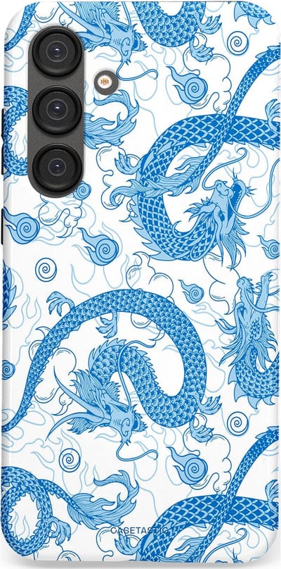 Casetastic Hoesje Geschikt voor Samsung S25 Plus - Stijlvolle Beschermende Duo-layer Case - Drakengloed