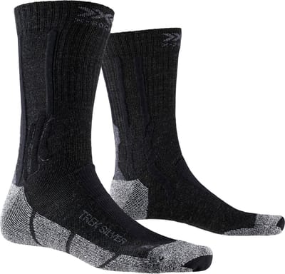 X-Socks Trek Silver Womens Socks - Black/Grey - 37-38