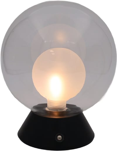 Luxus Europe - Tafellamp Touch Nora Zwart - Draadloze LED Tafellamp Binnen - USB-C Oplaadbaar - Touchbediening - Dimbaar - 3 Lichtkleuren