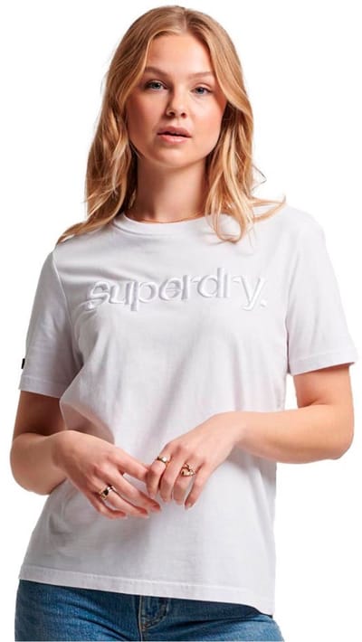 Superdry - Tonal T-shirt met geborduurd logo - Dames - T-shirts