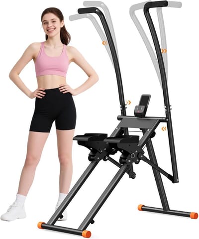 Inklapbare Stair Stepper Crosstrainer voor Thuis met LCD-Monitor