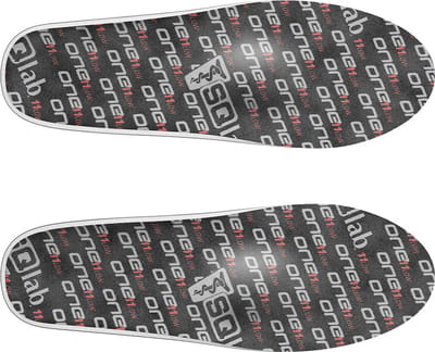 SQlab One11 Low Inlegzolen - Maat 48 - Schoenzolen voor Sport - Geschikt voor Fietsen/Wielrennen - Extra Ondersteuning - Zwart/Rood