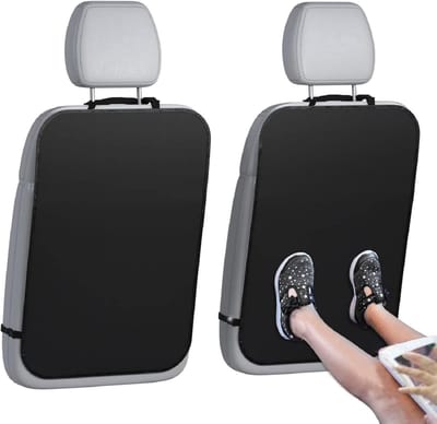 Autohangertas - Beschermer voor de rugleuning van de autostoel - 2 stuks - Hangtas voor de rugleuning, waterdicht, slijtvast en stootbestendig - Biedt bescherming tegen vlekken op de achterbank - Zwart
