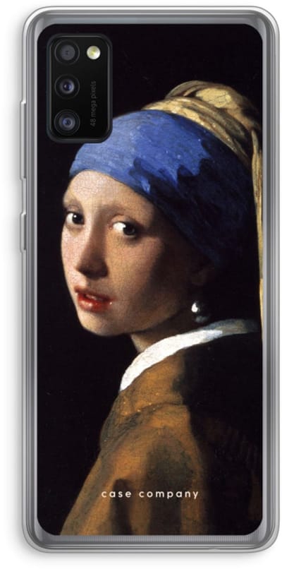 Case Company® - Hoesje geschikt voor Samsung Galaxy A41 hoesje - The Pearl Earring - Soft Cover Telefoonhoesje - Bescherming aan alle Kanten en Schermrand