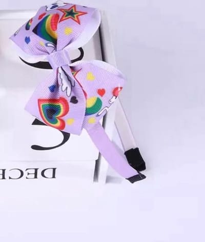 Akyol - Kinderen haarband - diadeem - kinderen haarband - meisjes diadeem – Eenhoorn haarband - Kinderen diadeem -haarband regenboog - Regenboog diadeem -Haar Accessoire - Hoofdband met strikje| Verjaardagsfeestje - Verkleden - kerstcadeau - sinter