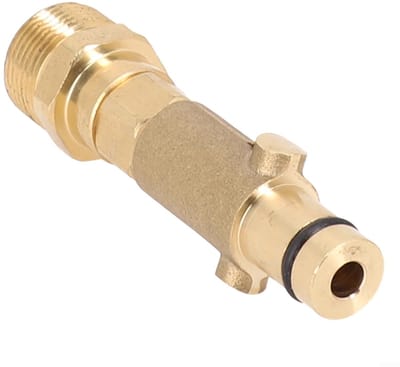 Dailygoods - Hogedrukreiniger Adapter - Messing Bajonet - Duurzaam en Stevig - Geschikt voor Nilfisk - 8 x 8 x 3 cm - Voor Hogedrukreinigers