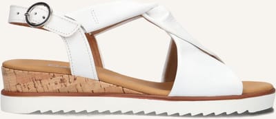 Gabor Damen Sandalette Genua in weiss