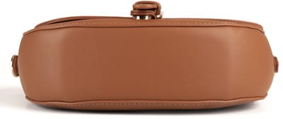 Vivisence Schoudertas met verstelbare band van ecoskler kompakte dames crossbody tas met praktische vakjes en trendy ontwerp, Bruin, één maat