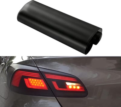 Oneay 1 stuk autoverlichtingsfolie van 30 cm x 120 cm, zwart, geschikt voor koplampen, achterlichten en mistlampen; kleurveranderend; beschermt autoverlichting.