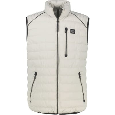 Lerros - Bodywarmer - Heren - L - 120 PEARL GREY - Polyester - 25D7313
