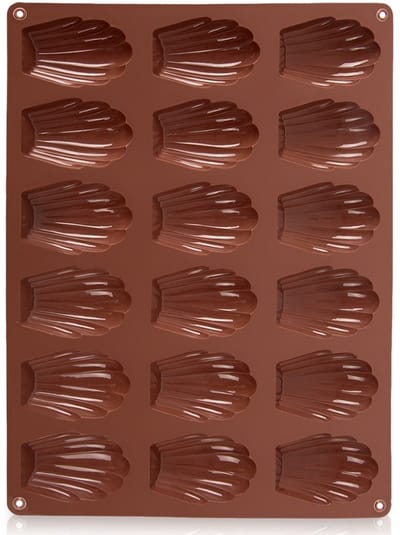 Koekjesvorm Silicone Bruin Zeeschelpen 32x24,5x2 cm - Bakvorm voor Koekjes