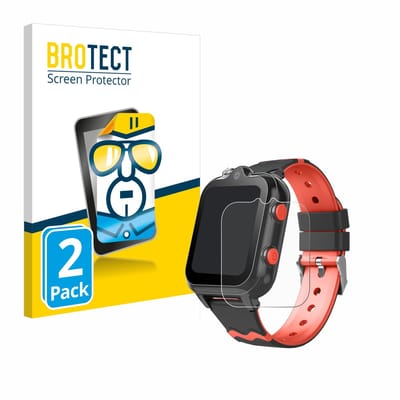 BROTECT - Screenprotector voor Yuede Kids Smartwatch 1.69" - Folie Beschermfolie transparant 2 Stuks