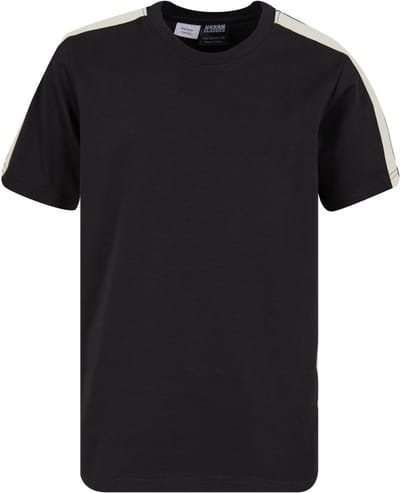 Urban Classics - Tennis Core Kinder Tshirt - Kids 110/116 - Zwart
