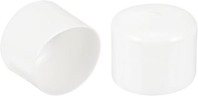 Stoelpootdoppen - Rubberen doppen - Vloeren beschermen - Flexibele vinyl - 57 mm - Wit