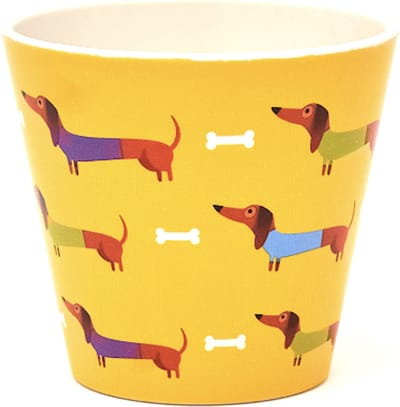 Quy Cup - 90ml Ecologische Reis Beker - Espressobeker “Pedro - Dachshund”