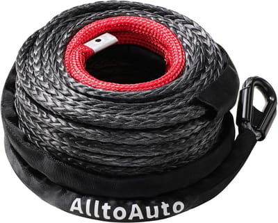 Touwlier Touw - Synthetisch Touw - Voertuig Hulp - Hoge Treksterkte - 1 cm x 2.4 m - Zwart