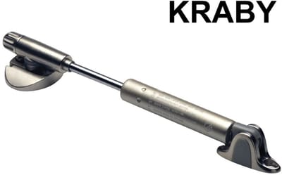 Italiana Ferramenta gasdrukdemper KRABY lift up (120 Newton, 277 mm totale lengte) Klepbeslag geschikt voor boven opengaande kastkleppen