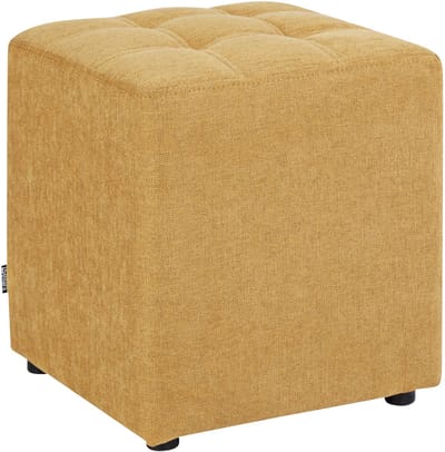 KANSAS - Voetenbank - Geel - 38 cm - Polyester