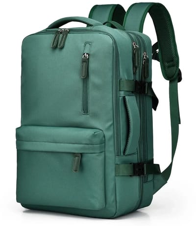 Rugzak - Schooltas - Reizen - Werk - School - Groen - Cabine Size - Laptop rugzak - Softback - Tiener - Jongens - Meisjes - 36-55 L - 40 x 30 x 20 cm