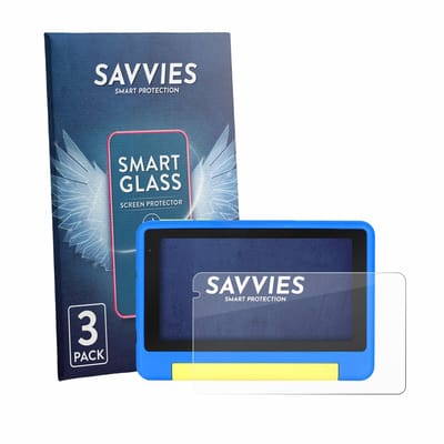 3 Stuks Savvies Screenprotector - geschikt voor Bufo Kids Tablet 7" - beschermfolie glas transparant