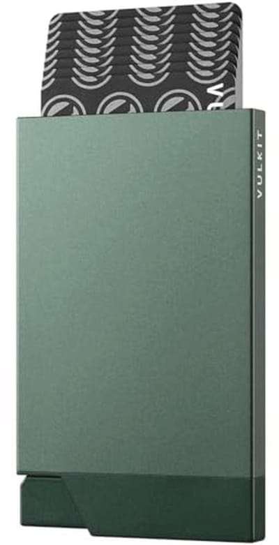Slanke RFID Blokkering Creditcardhouder voor 6-8 Kaarten - Aluminium Kaarthouder met Pop-up Mechanisme