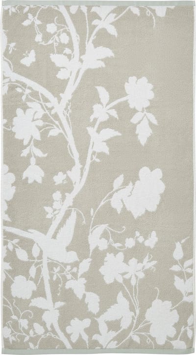 Laura Ashley Oriental Garden Badlaken - Bloemen - 70x125cm - Beige