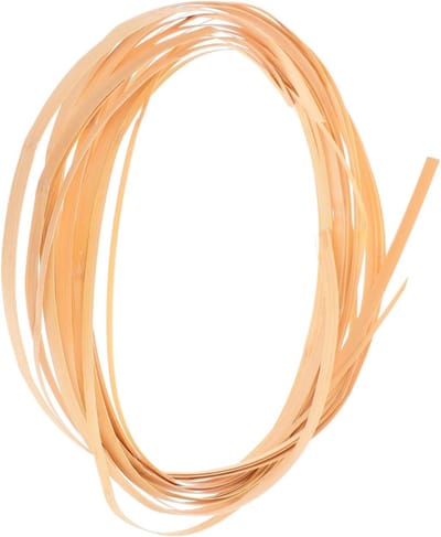 4 Rollen Bamboe Decoratie Riet Plakband voor Ambachten, Bruiloften en Wicker Reparatie - Beige Rietstrips