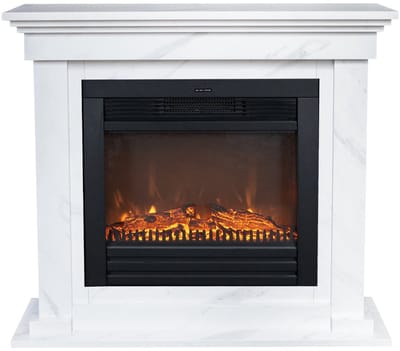Xaralyn Elektrische haard - Flex ELU-ML - marmerlook - 1400 Watt verwarming - met afstandsbediening - haardombouw inclusief inbouwhaard - schouw