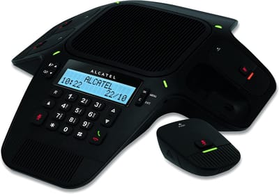 Conferentiesysteem voor hoge audiokwaliteit - Geschikt voor middelgrote en grote vergaderzalen - 4 afneembare DECT-microfoons - Handsfree Full-Duplex